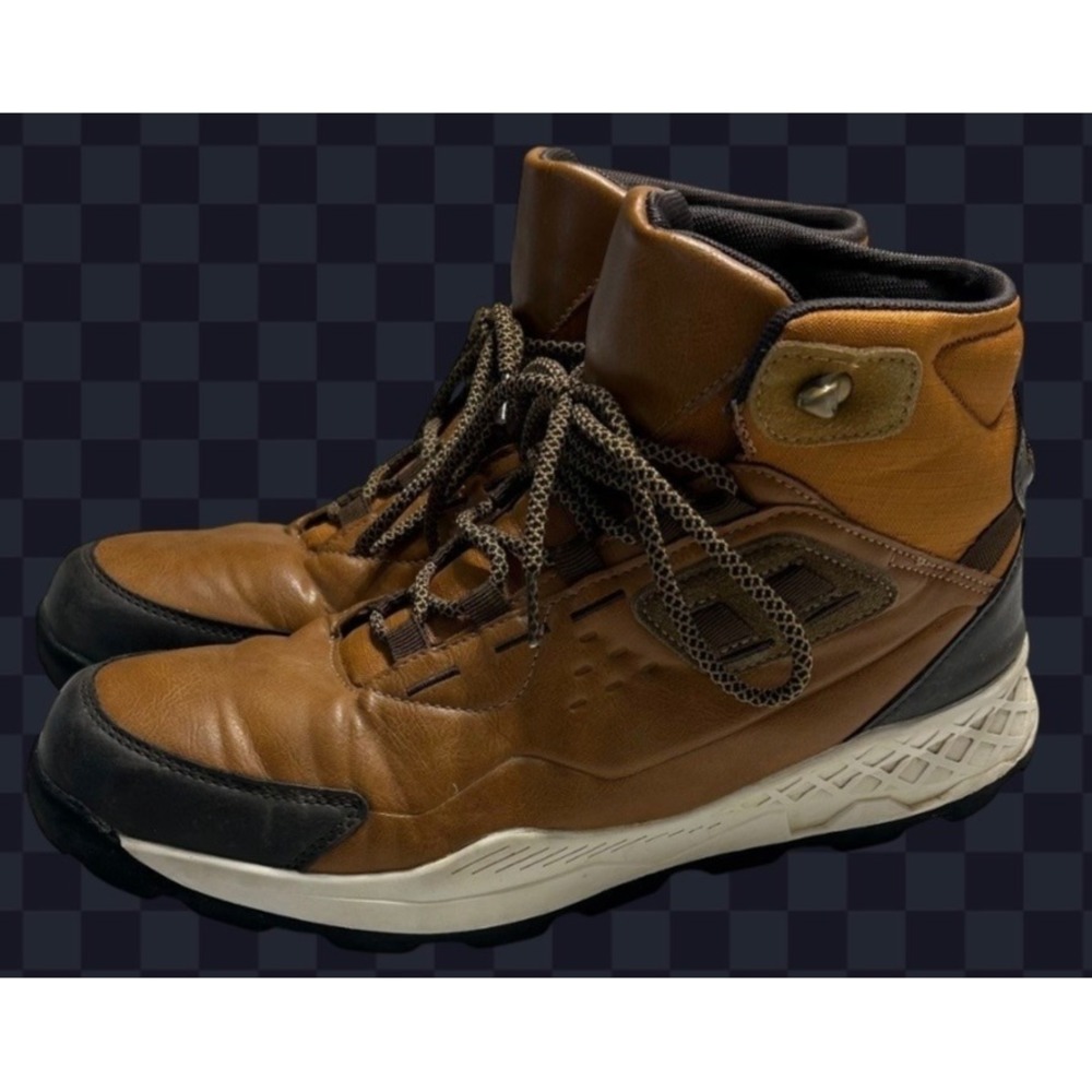 EKO Unlimited Men's High Top Hiking Boots Brown Hybrid Sneaker Size 9.5
